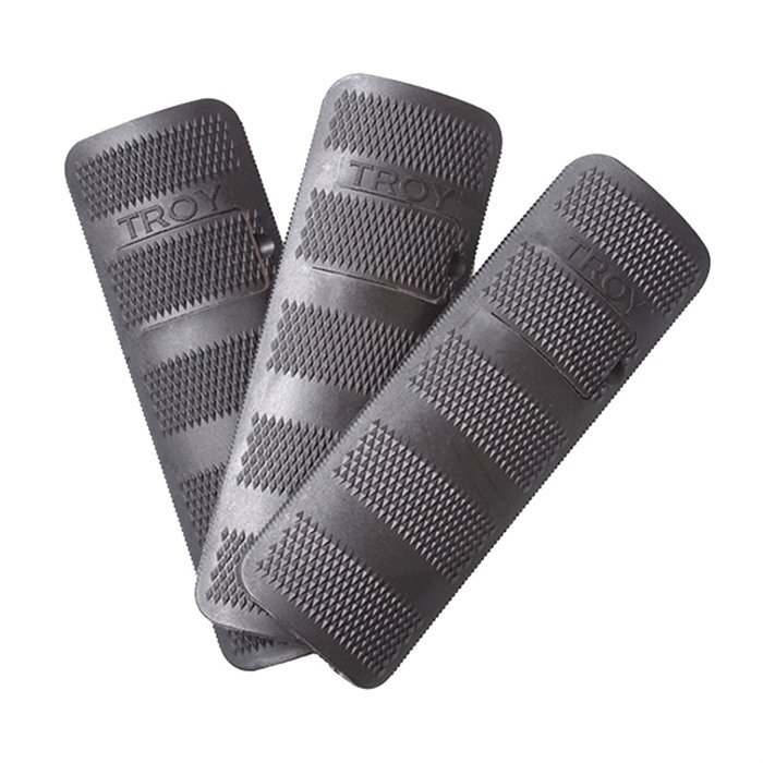 Troy Industries SCOV-BRC-34BT-00 Battle Rail Covers 4.4" Black 3-Pack - Troy Industries