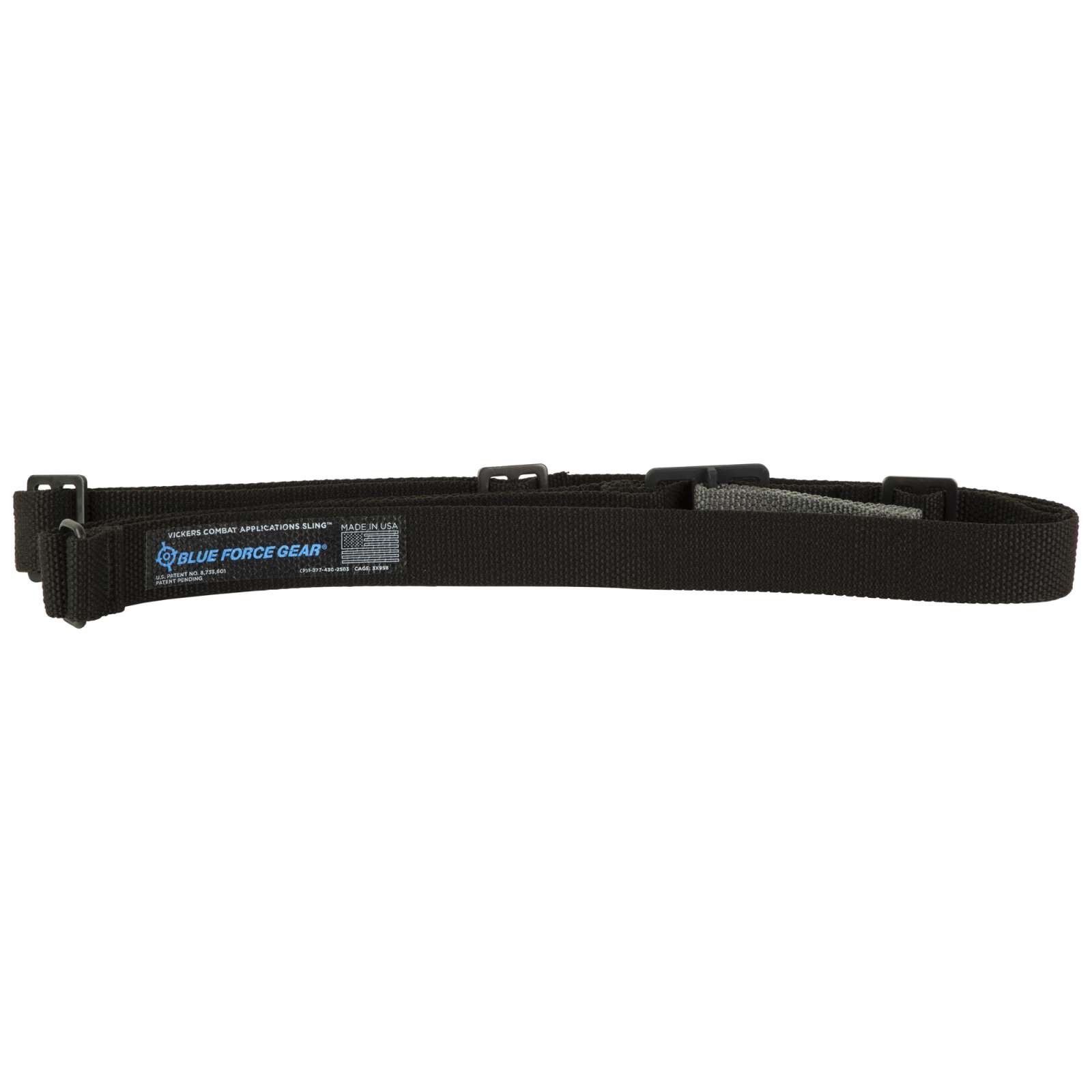 Blue Force Gear VCAS-125-OM-BK Vickers Sling, 2-Point, 54"-64", Black - Blue Force Gear