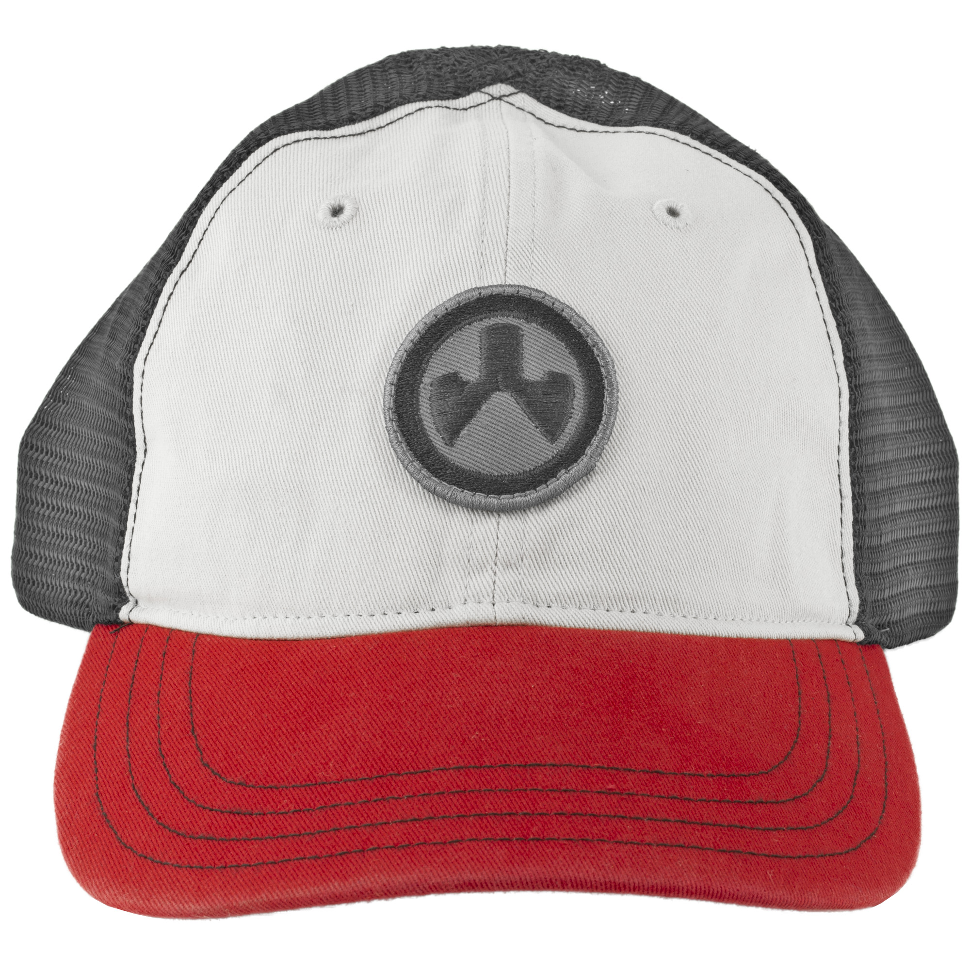 Magpul Industries Icon Patch Trucker Hat Stone/Blk/Red One Size - Magpul Industries