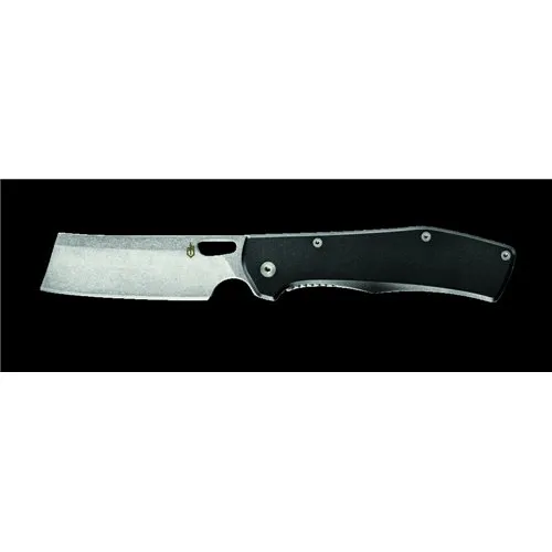 Gerber FlatIron Folder 3.5 in Blade Black Aluminum Handle 2.0 Length 8.375 7Cr17MoV - Gerber