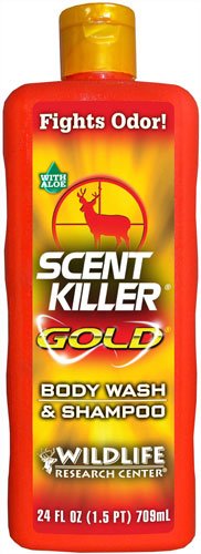 Wildlife Research 1241 Scent Killer Gold Body Wash & Shampoo 24oz 4-Pack - Wildlife Research Center