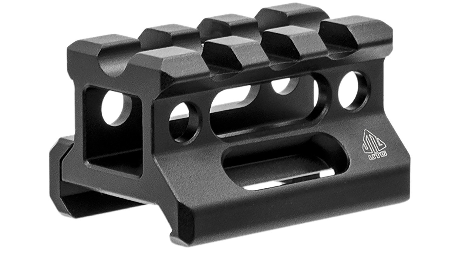 UTG MTRSX7S Picatinny Riser 0.75 In Saddle 3 Slots Matte Black Aluminum - UTG