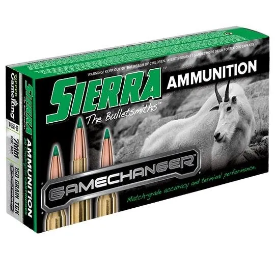 Sierra A455008 GameChanger 7mm Remington Magnum 150gr 20 Rounds Brass - Sierra Bullets - 7 MM for sale at Gun Club HQ