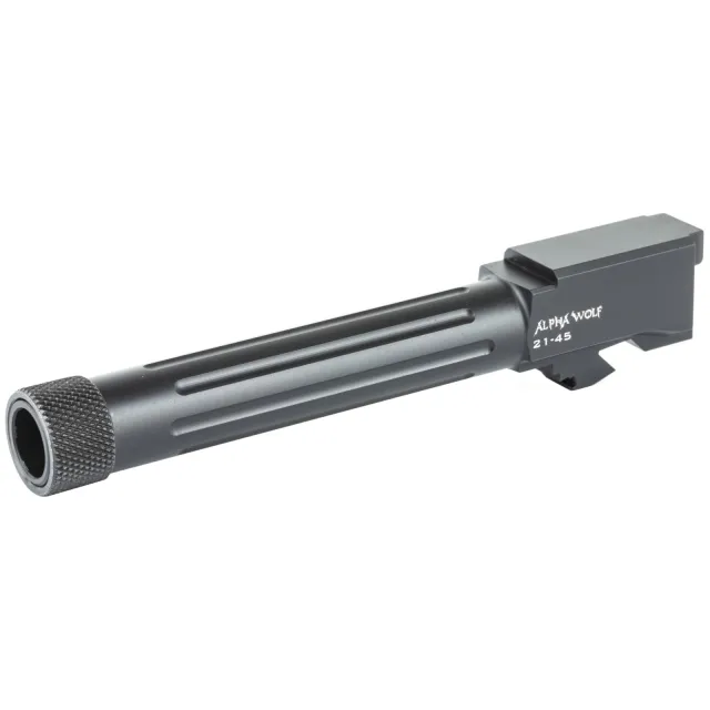 Lone Wolf Distributors AlphaWolf AW-2145TH 45 ACP Threaded Fluted Barrel