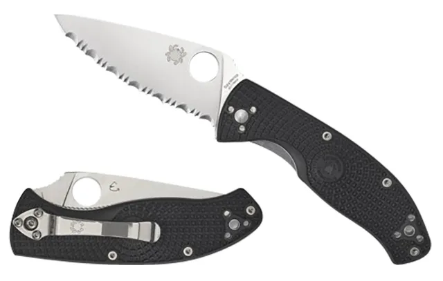 Buy Spyderco C122PBK Tenacious Black FRN 3.5" SL-PL Knife online