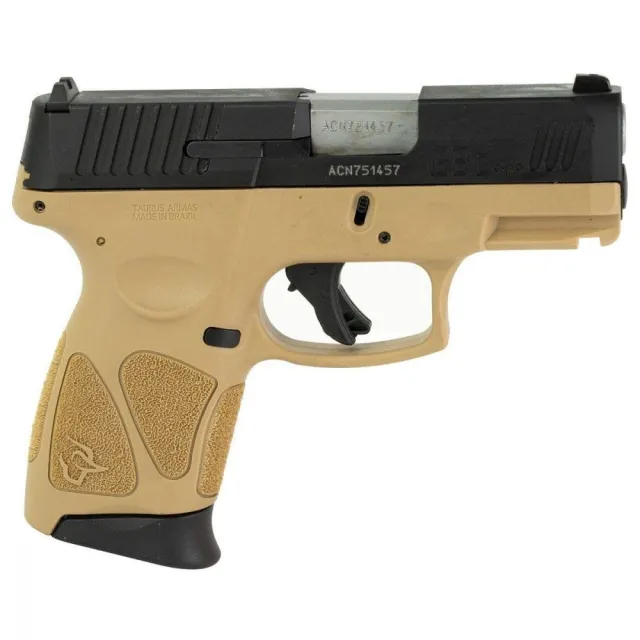 Taurus G3C 1-G3C931T 9MM 3.2" 12Rd Tan/Black Compact Handgun - Taurus - 9mm for sale at Gun Club HQ