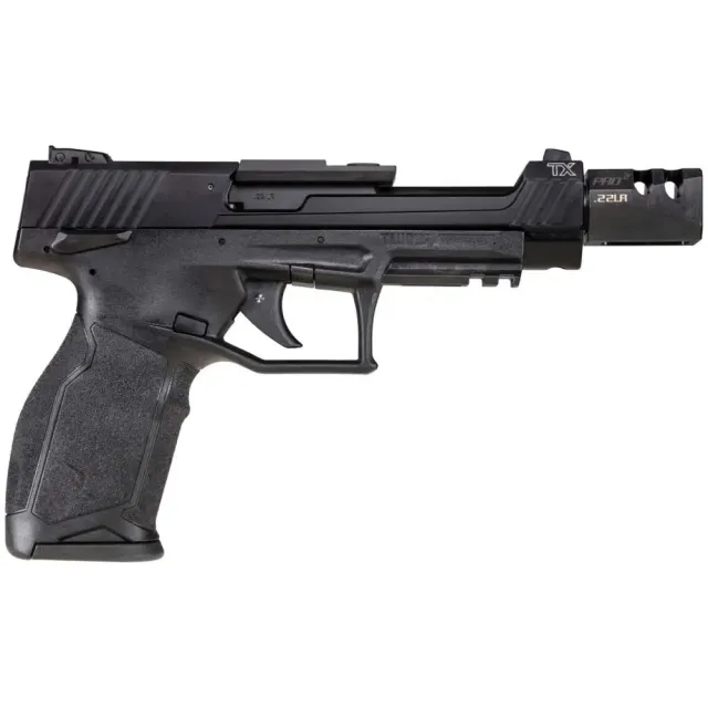 Taurus TX22 Competition SCR 5.4" 16rd 22lr Black Pistol with Optics Mount, Adjustable Sights, and Suppressor Adapter Collar - Taurus - 22 LR for sale at Iron and Lace