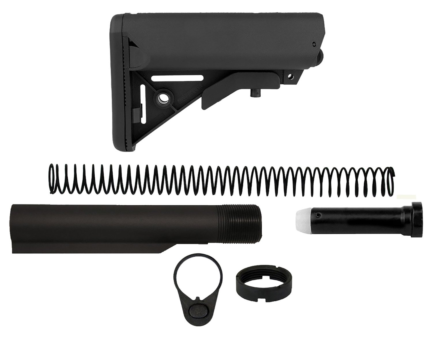 TacFire MAR050S Mil-Spec Black AR-15 Stock - TacFire