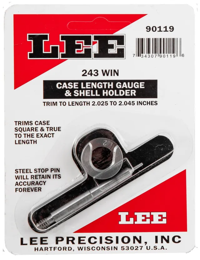 Buy Lee Precision Case Length Gage and Shell Holder 243 Winchester online
