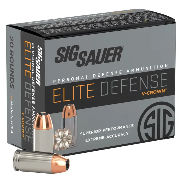 Sig Sauer E40SW120 Elite Defense 40 S&W 165 gr JHP 20 Bx - Sig Sauer - 40 S&W