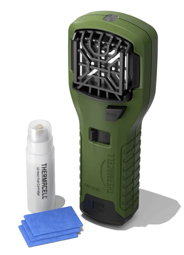Thermacell MR300G Portable Mosquito Repeller Olive 15ft 12hr Protection - THER