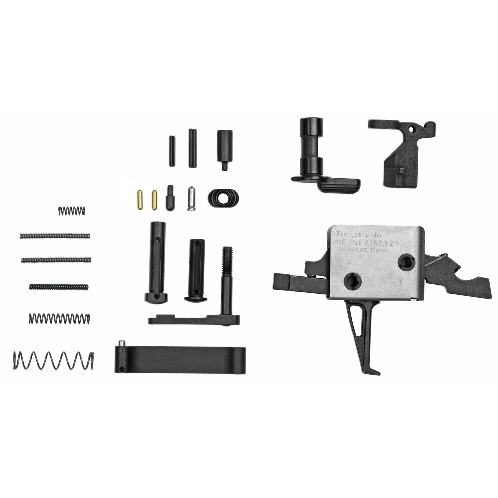 CMC Triggers AR Lower Assembly Kit - Flat Trigger Black - CMC Triggers