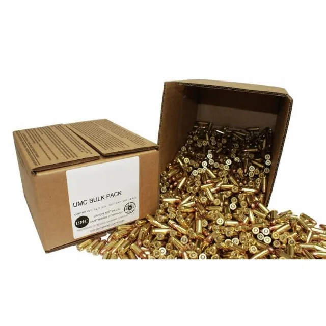 Buy Remington UMC 9mm 115 gr. FMJ Bulk Pistol Ammo 1000 rd. Loose Pack online