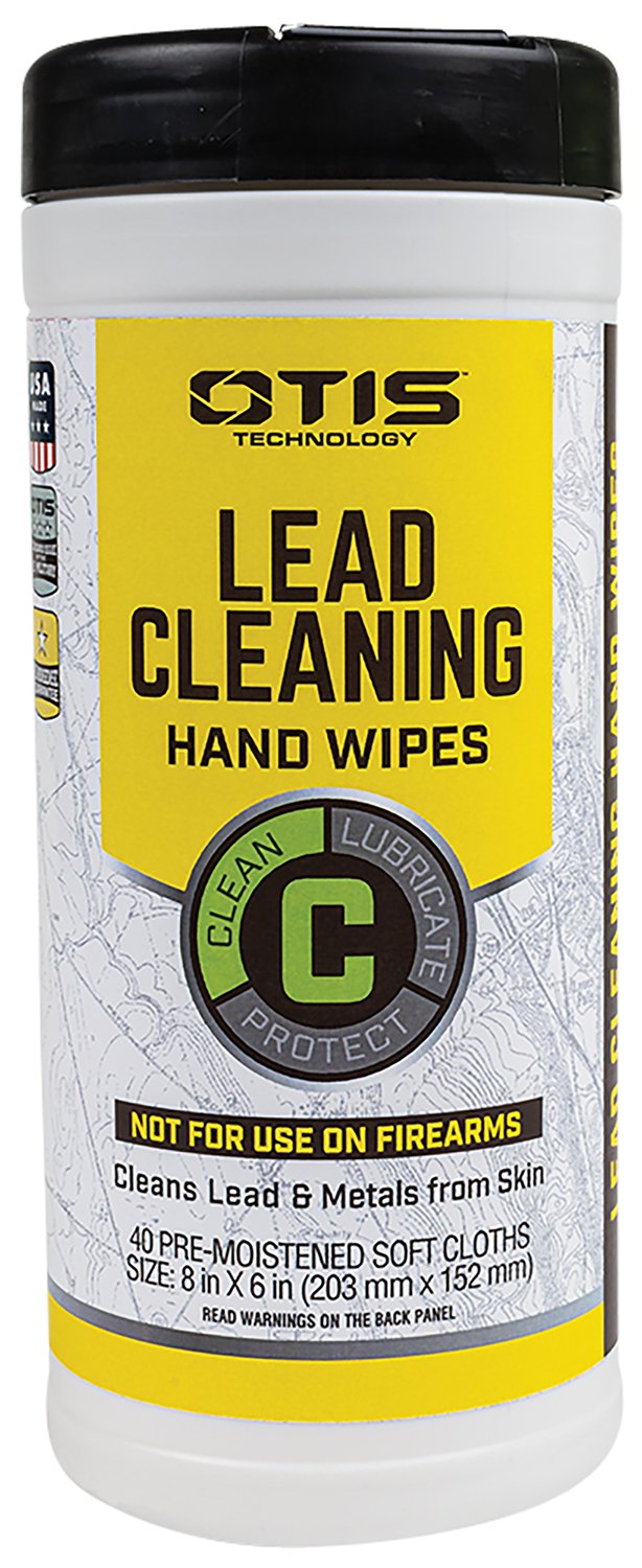 Otis FG40CLRW Lead Cleaning Wipes 40 Count Portable Canister - Otis Technology