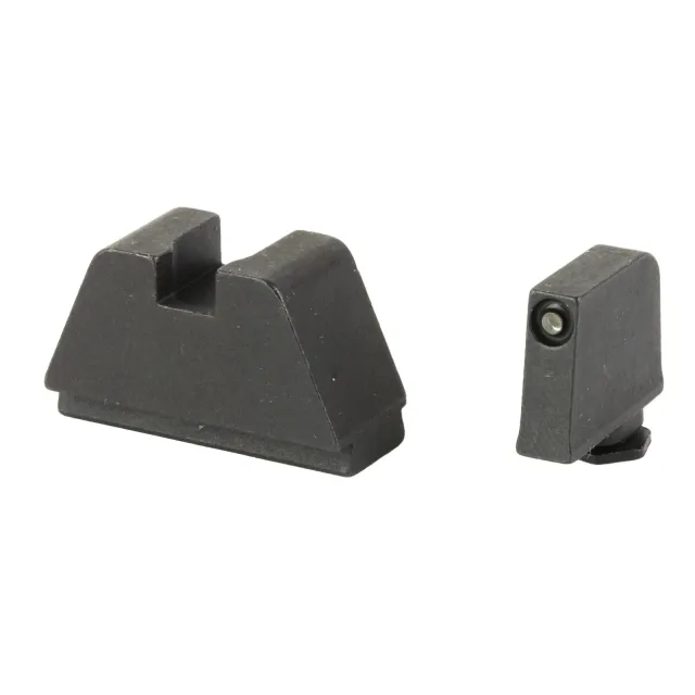 AmeriGlo GL811 Optic Sight Set Glock 3XL Tall Green Tritium Black Outline - AmeriGlo