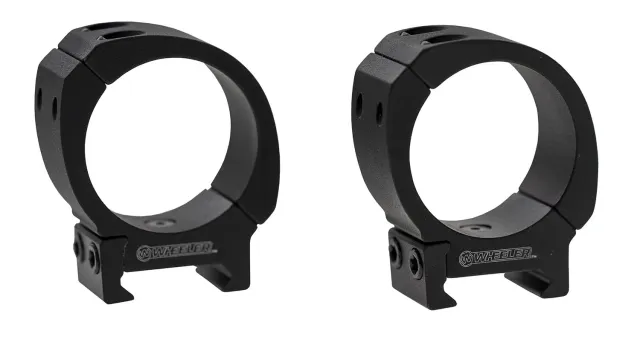 Wheeler 1133747 Delta Sporter Bi-Weaver 1" Low Scope Rings Black - Wheeler - 1"