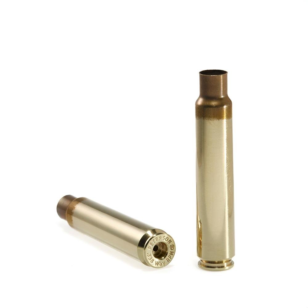 Peterson Unprimed Rifle Brass 338 Weatherby RPM 50/ct Pack - Peterson Cartridge - 338 Weatherby RPM