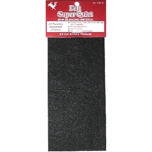 Cir-Cut Felt Silencing Material Black 3x7 in. 1 pk. - Cir-Cut