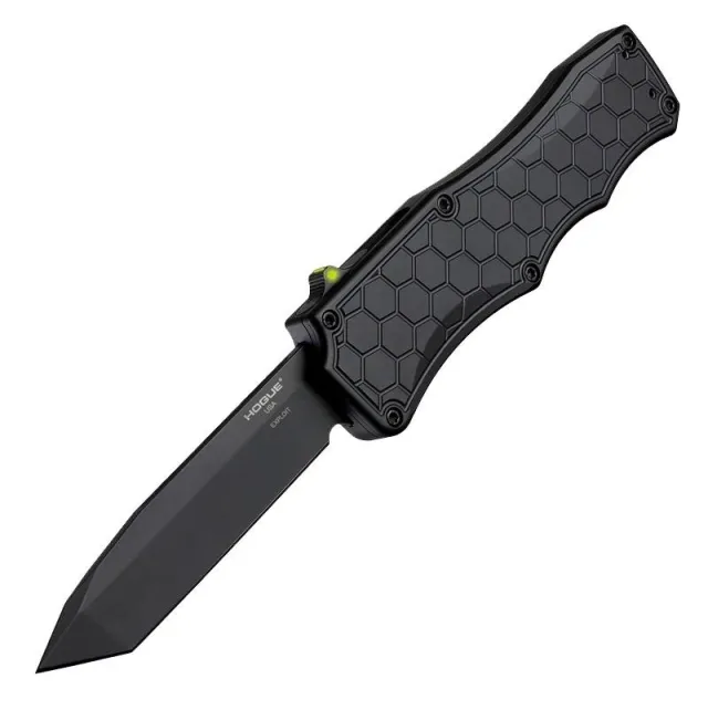 Hogue Exploit 34047 3.5 In Tanto Black Aluminum S30V Steel - Hogue