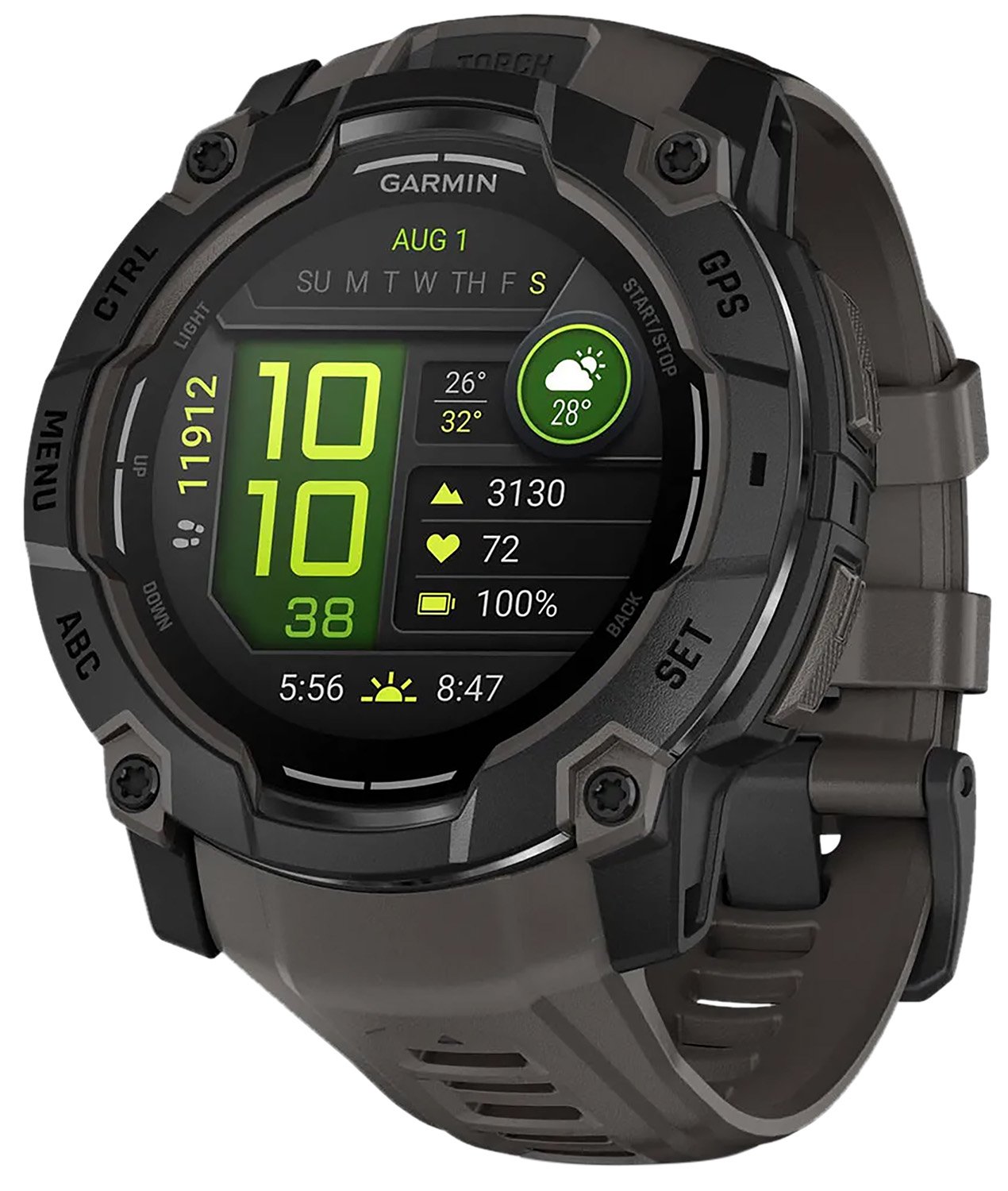 Garmin 010-03020-00 Instinct 3 50mm AMOLED Black/Charcoal Watch - GARAYSAR
