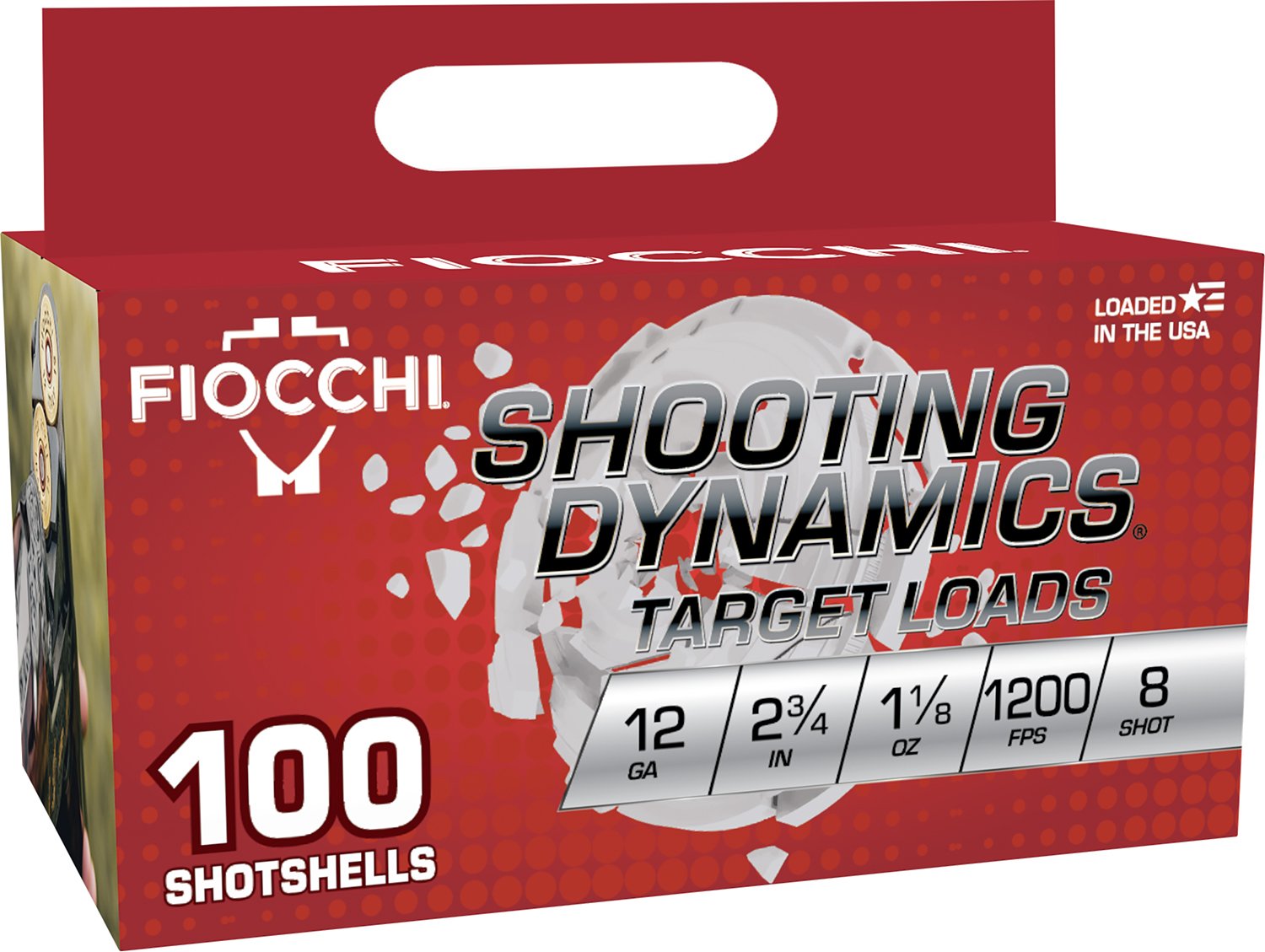 Fiocchi 12SDB188 Shooting Dynamics 12Gauge 2.75" 1 1/8oz 8Shot 100 Per Box/2 Case - Fiocchi - 12 Gauge