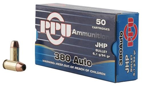 Buy Prvi Partizan PPD380A .380 ACP 94gr JHP Ammo 50 Rounds Box online