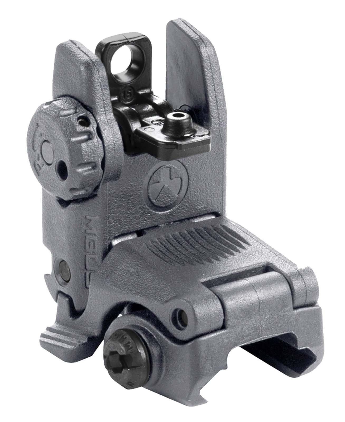 Magpul MAG248-GRY MBUS Gen 2 Flip-Up Rear Sight, Stealth Gray - Magpul Industries