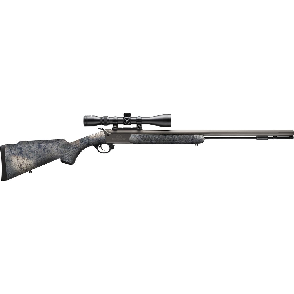 Traditions NitroFire with VAPR Twist Muzzleloader .50 Cal 26 in. Tungsten/Desert Web w/ Scope - Traditions - 50 Black Powder