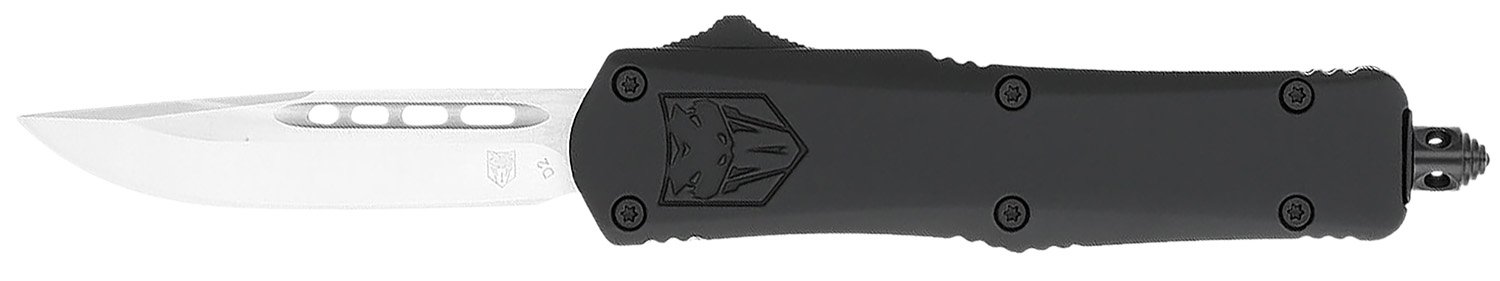 CobraTec Knives SBFS-3DNS Small OTF Knife 2.75 In D2 Drop Blade Black - CobraTec Knives