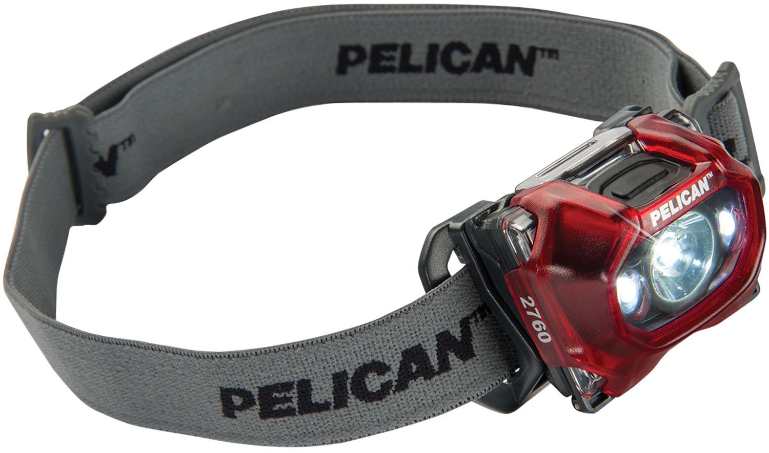 PELICAN 2760C Headlamp LED 42-289 Lumens AAA Polymer Red - PELICAN - 42/97/156/289 LUMENS