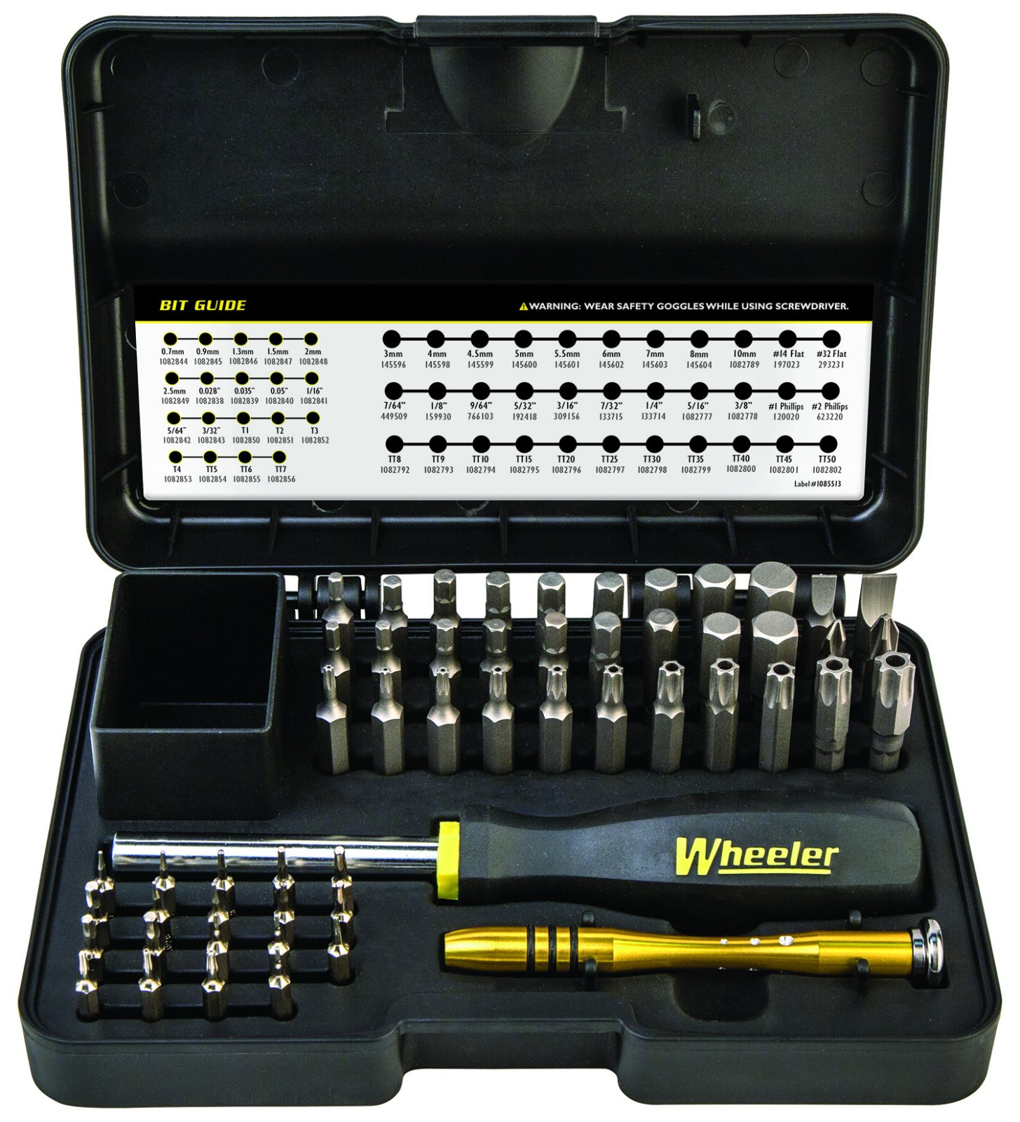 Wheeler 4001007 Hex Torx Screwdriver Set 65 Pieces Magnetized - Wheeler