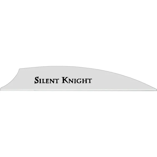 Flex Fletch Silent36-WHT Silent Knight Vanes White 3" 36 Pack - Flex Fletch