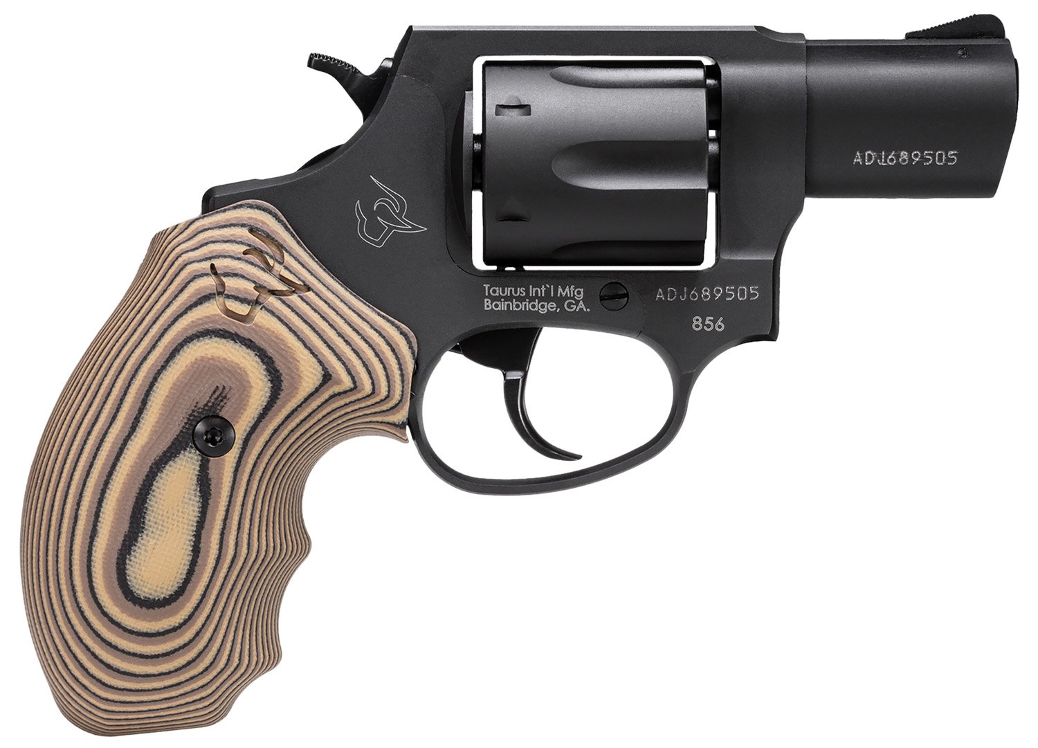 Buy Taurus 285621VZ19 856 .38 Special Revolver 2" Black Steel Brown VZ Grip online
