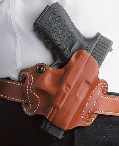Buy DeSantis 086TAE8Z0 Mini Slide Holster OWB RH Leather for Glock 20/21 Tan online