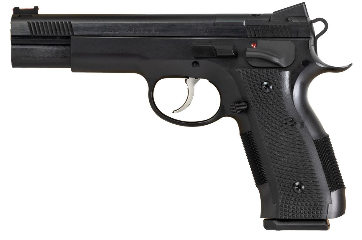 Buy CZ A01-SD Custom 9mm Luger Pistol 4.93 Bull Barrel Fiber Optic Sights online