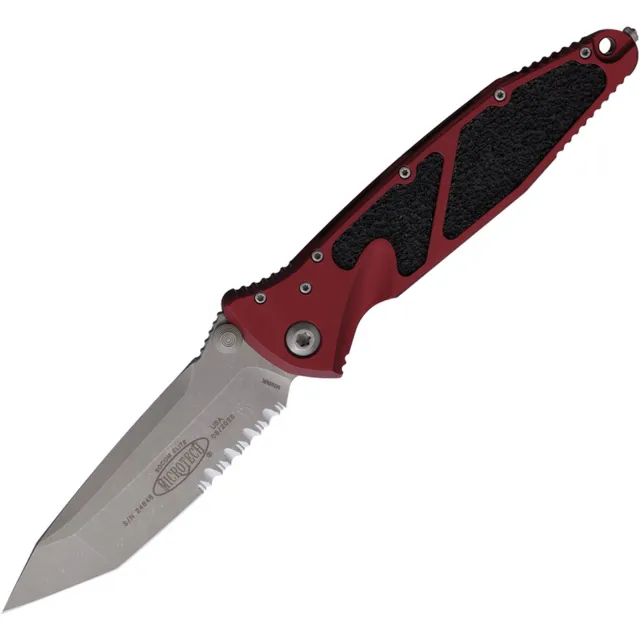 Microtech 161-11APMR Socom Elite 3.98 In TNT PS APOC Merlot ALU HNDL - MICROTECH