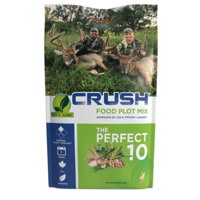 AniLogics 24001 Crush The Perfect 10 Blend 10 lbs, Whitetail Forage Mix - Ani-Logics