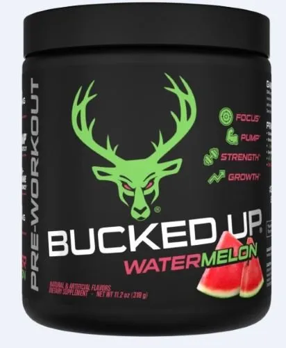 Buy Bucked Up Pre-Workout Watermelon 30-Serving Powder Formula online