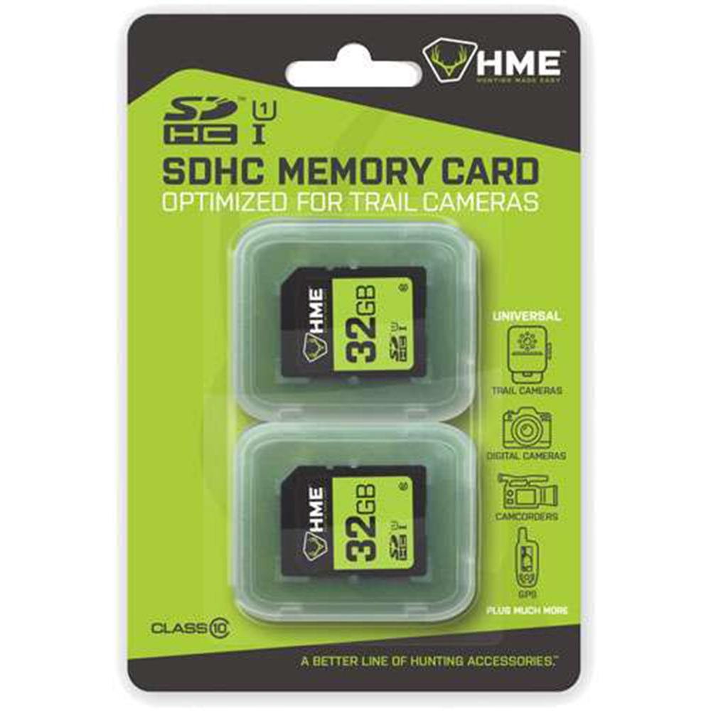 HME HME32GB2PK SD Memory Card 32GB 2-Pack - GSM Outdoors