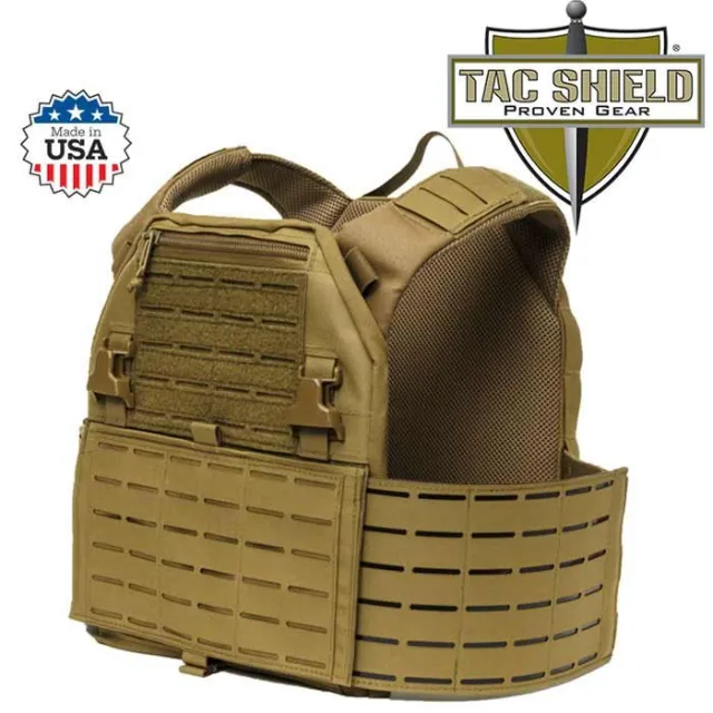 Tac Shield RZR Molle Plate Carrier Coyote Tactical