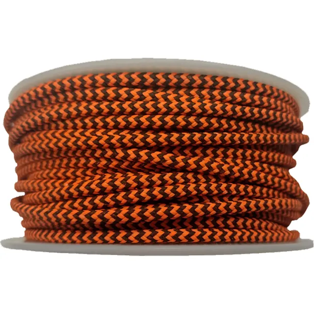 Buy Stiff Braided Polyester D-Loop Material, Neon Orange, 1m online