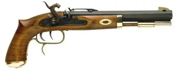 Traditions P1090 Trapper SAO 50 Cal Flintlock 9.75" Blued Frame & Barrel Hardwood - Traditions Performance Firearms - 50 BLKPOWDER