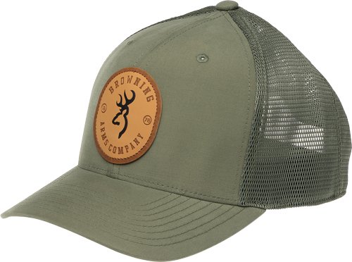 Browning Selman Leather Circle Patch Cap 308646641 - Browning