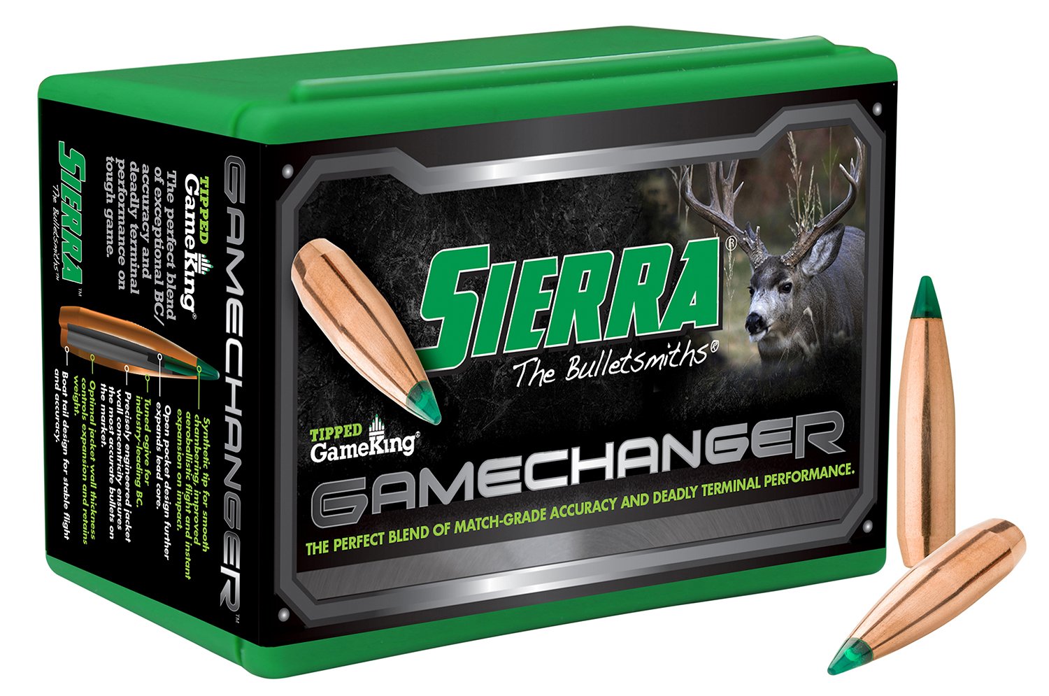 Sierra Bullets 4550 Tipped GameKing 7mm .284 150 gr 100 Per Box - Sierra Bullets - .284
