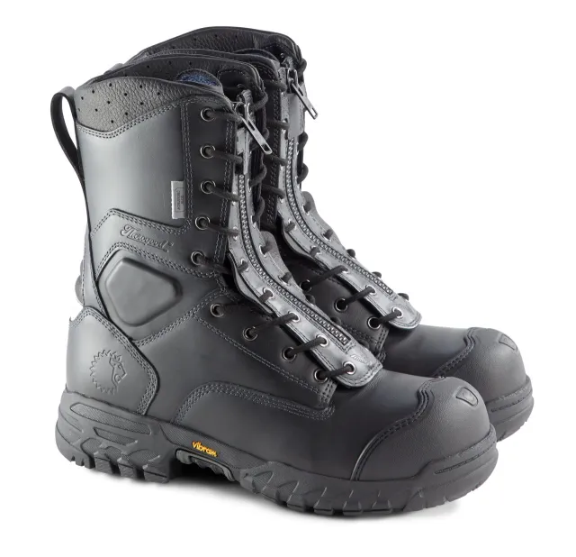 LION Essentials Station 1 9 In Leather Firefighter Boot Steel Toe