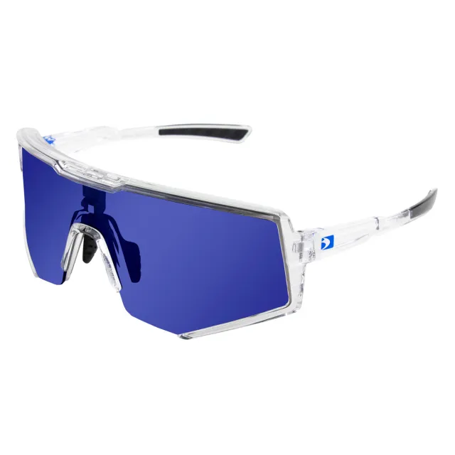 Bobster Sprocket Crystal Clear Frame Blue Mirror Lens BSPR01