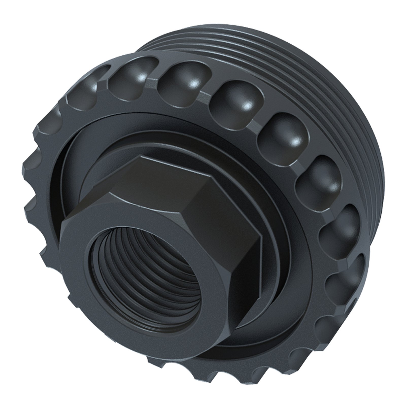 Lantac HUB-ADC-DT-556-TI Titanium Direct Thread Adapter 1/2-28 QPQ - Lantac - 5.56 NATO
