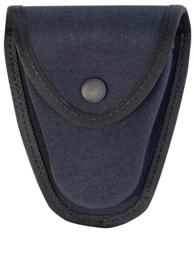 Gould & Goodrich Handcuff Case Leather Basketweave Belt Loop - Gould & Goodrich