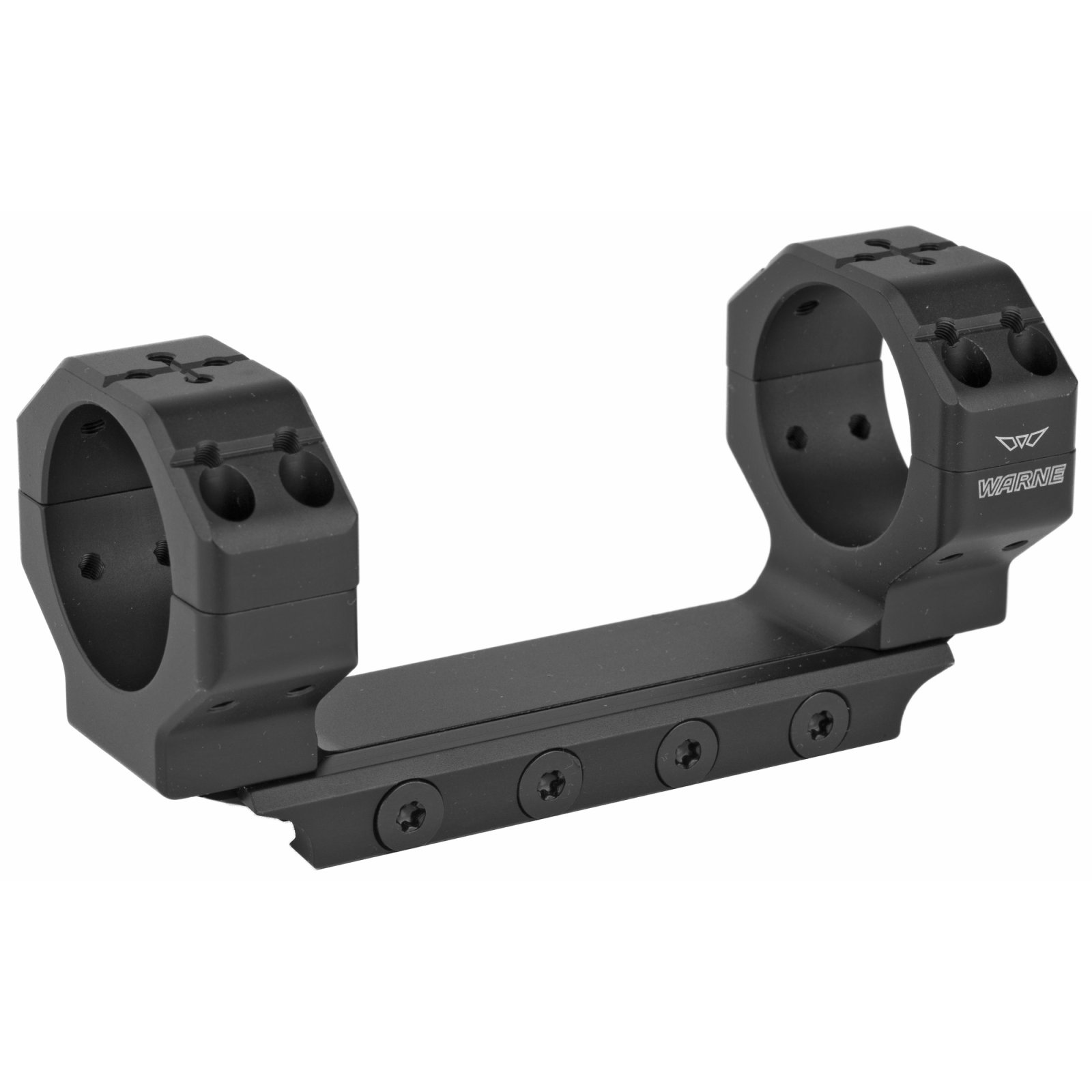 Warne 7844M Precision Scope Mount/Ring Combo Black 35mm 0 MOA 1.39" - Warne