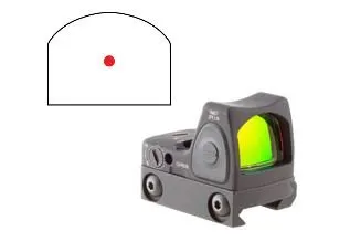 Trijicon RMR Type 2 1x Red Dot Sight 6.5 MOA Adjustable LED Black - Trijicon for sale at Smoke Wagon Firearms